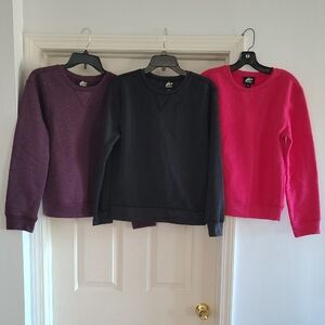 Athletech Women's Sweatshirt Set - Burgundy, Black, and Fuchsia